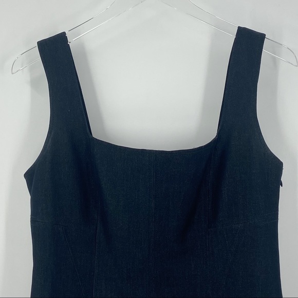 Tahari Dark Gray Sleeveless Sheath Dress Womens 10 - Picture 2 of 9
